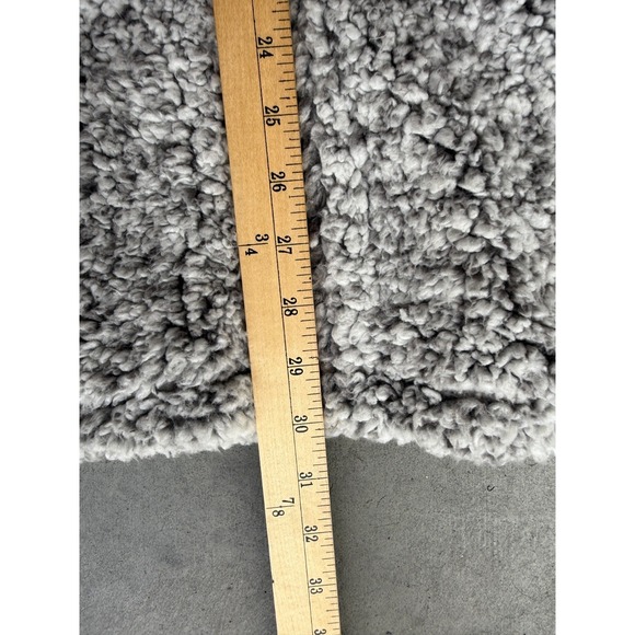 Mens Sz Medium Cabin Fever by Ramatex Sherpa Fleece Full Zip Sweater Gray - Picture 5 of 9